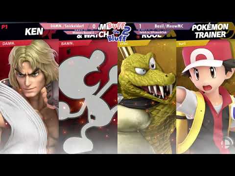 Buff the Bluff 2! - Doubles WR2 - DAMN./Snickeldorf(R) vs Basil/Meow(Y)