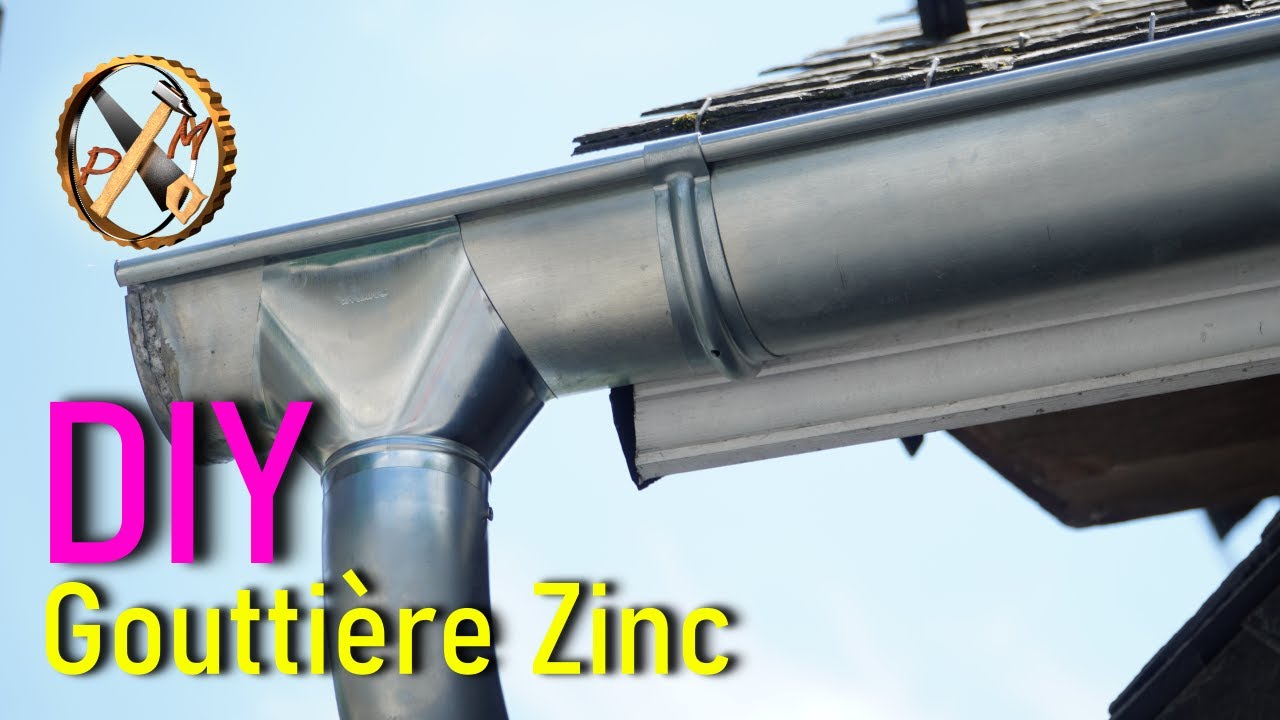 DIY construction bois jour 21 - Comment poser une gouttière en Zinc avec peu d'outils - PMbricoleur