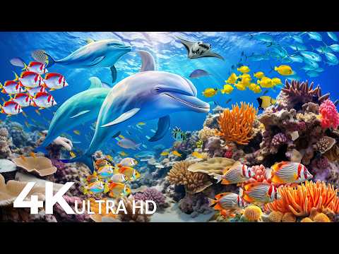4K Deep Sea Wonders - Marine Life, Sea Animals & Peaceful Music for Sleep #4