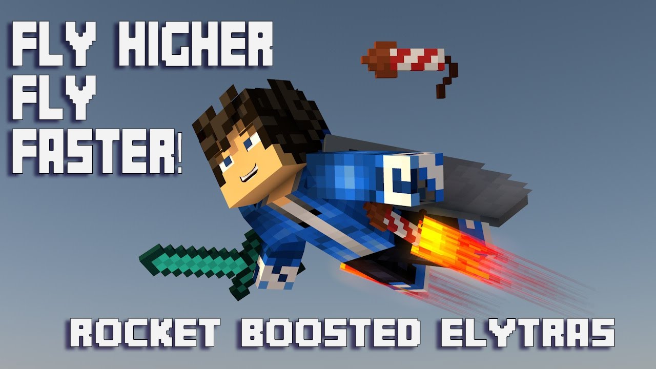 Minecraft 1.11.2 - Rocket Boosted Elytra