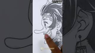 「鬼滅の刃」の炭治郎を描いてみた動画がツッコミどころ満載だったwww #アニメ #無限城 #鬼滅の刃#ワンピース #demonslayer #漫画 #shorts