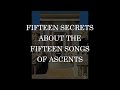 Fifteen Secrets About The Fifteen Songs Of Ascents