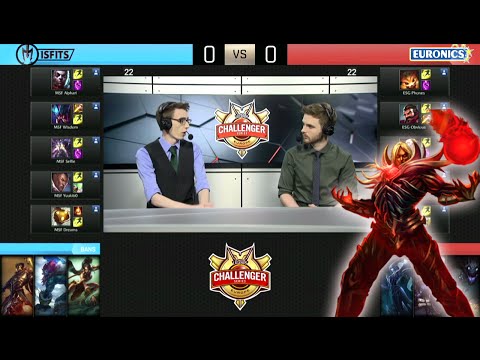 Euronics Gaming vs Misfits | Game 1 Finals of 2016 EUCS Summer Qualifiers | ESG vs MSF G1