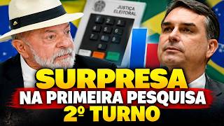 SAIU A PRIMEIRA PESQUISA PRESIDENTE 2º TURNO LULA FLÁVIO BOLSONARO PESQUISA ELEITORAL SEGUNDO TURNO