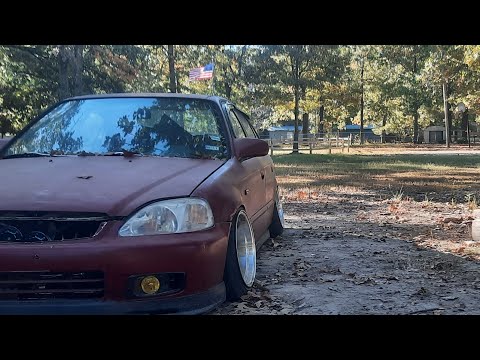 TruHart air ride install pt 3 Bagged civic sedan