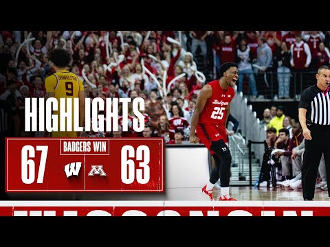 Highlights vs Minnesota || Wisconsin Basketball || Jan. 28, 2026