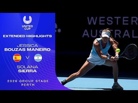 Jessica Bouzas Maneiro v Solana Sierra Extended Highlights | United Cup 2026 Group A