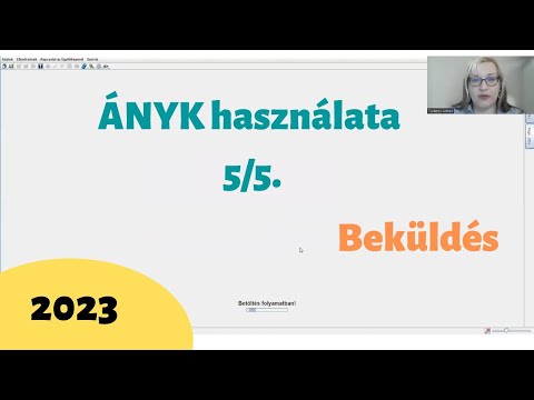 Kitöltött nyomtatványok beküldése az ÁNYK-ból
