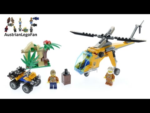 Vidéo LEGO City 60158 : L’hélicoptère cargo de la jungle