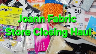 Joann's Fabric Store Closing Haul