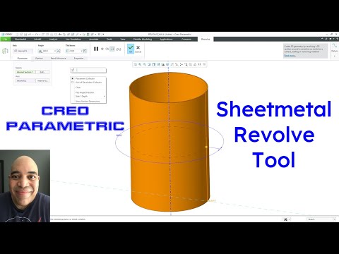 Creo Parametric - Sheet Metal - Revolve Wall | Primary Walls