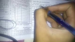 How To Fill Canara Bank Cash Deposit Slip