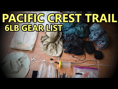 6LB ULTRALIGHT PACIFIC CREST TRAIL GEAR LIST