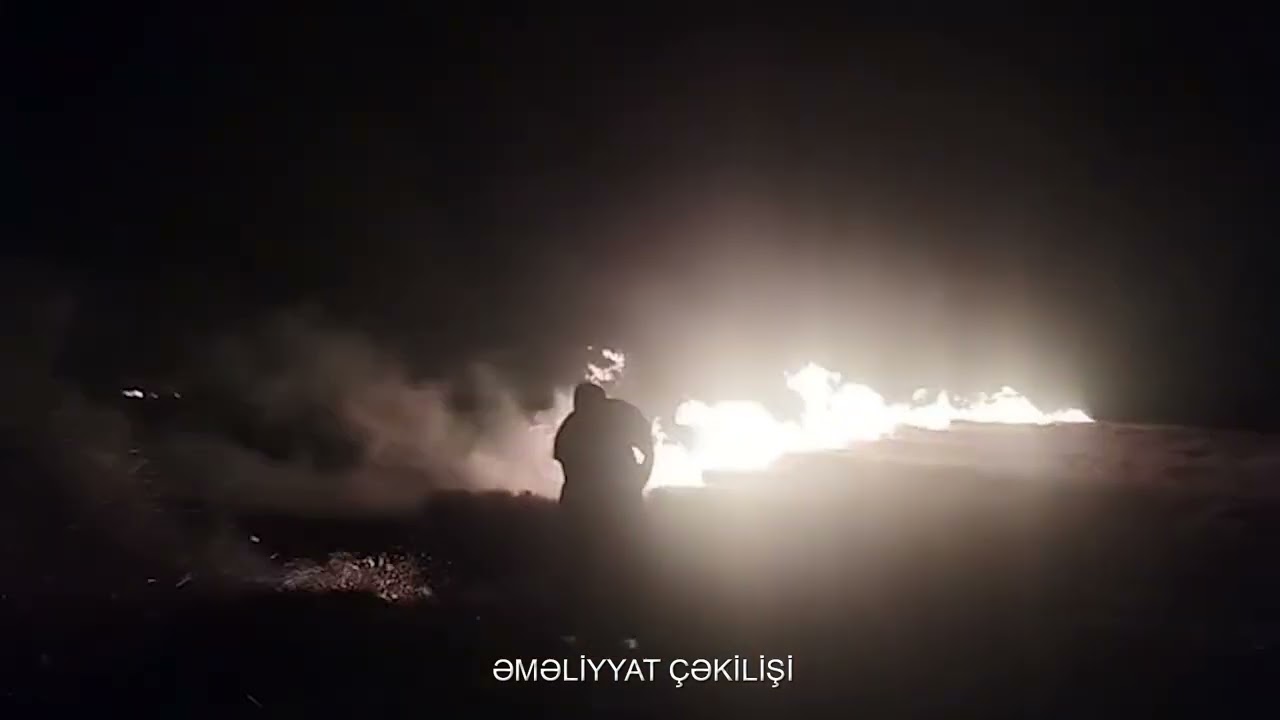 Şəkidə dağlıq ərazidə yanğın olub VİDEO