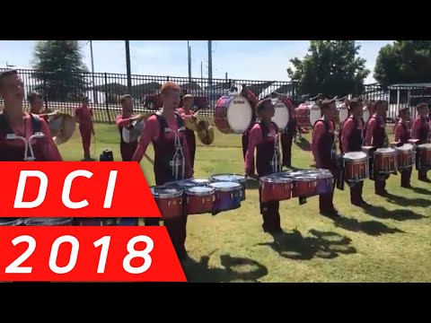 Madison Scouts Battery Revving Up The Lot At The 2018 DCI Southeastern Championships