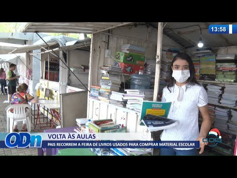 Pais recorrem a Feira de Livros Usados para compra de material escolar 16 12 2021