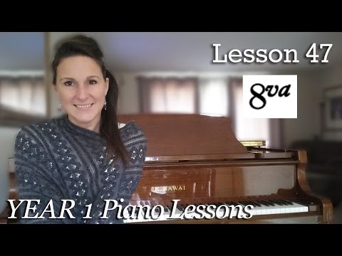 Free Beginner Piano Lessons | #47 - 8va Octave Symbol | [Year 1] 3- 15