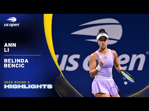 Ann Li vs. Belinda Bencic Highlights | 2025 US Open Round 2