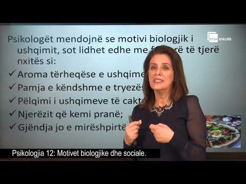 Motivet biologjike dhe sociale | Psikologjia 12