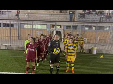 Under 17 Femminile, 7^ Giornata, Parma-Reggiana, ingresso squadre in campo