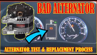 Alternator Test & Replacement On The Road 2014 Toyota Highlander