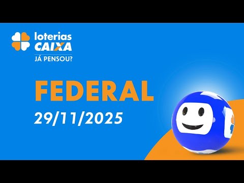 Confira o resultado da Loteria Federal, concurso 6022, deste sábado (29/11); prêmio é de R$ 500 mil