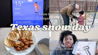 Texas winter freeze vlog: polar vortex, enjoying the snow, lost power, and product review