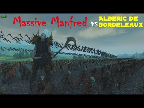 Massive Manfred vs Alberic de Bordeleaux 4k UHD - Total War: Warhammer 2 (The Laboratory)