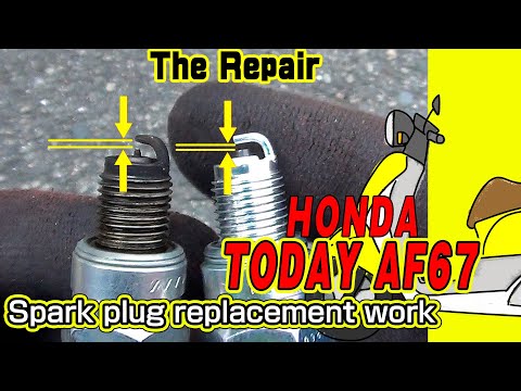 Thumbnail for Honda Today AF67 scooter Difficult to replace spark plugs  ホンダ Today【AF67】スパークプラグ交換は手間がかかります by Honda Today
