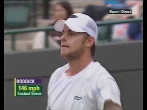 Andy Roddick Hits the Fastest Serve at Wimbledon 146 MPH (The Record Was Held Until 2010)