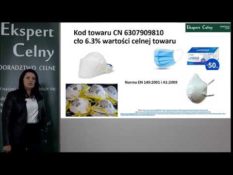Ekspert Celny dr Izabella Tymińska Import maseczek ochronnych z krajów trzecich na teren UE