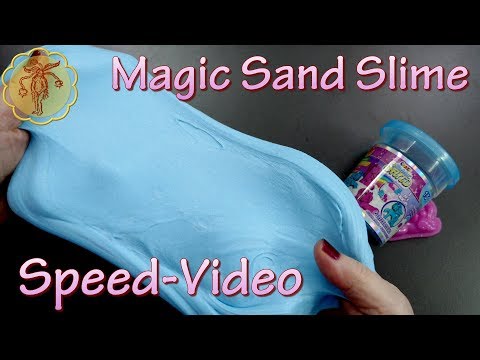 Speed-Video: Magic Sand Slime - ohne Kontaktlinsenlösung - selber machen - DIY