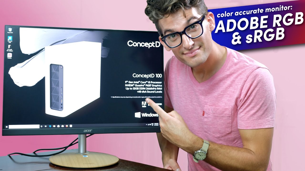 100% sRGB and Adobe RGB color accurate monitor under $400 | ConceptD CM2