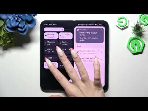 Google Pixel 9 Pro Fold - How to Turn On/Off Auto-Rotate Screen? | Display Settings