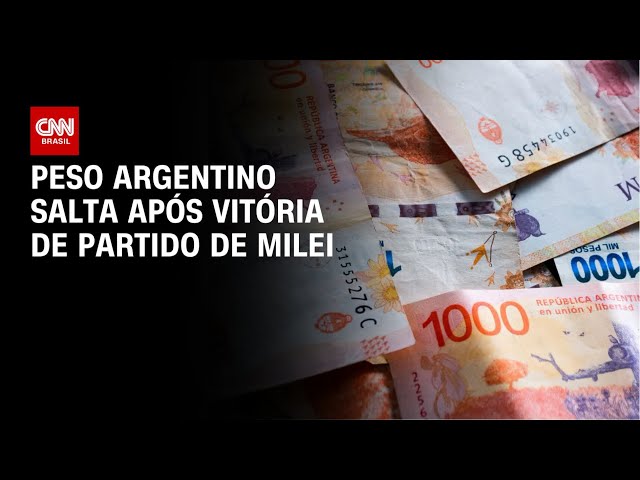 Peso argentino dispara após vitória de partido de Milei | CNN 360°