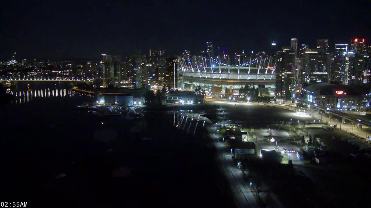 Live webcam view of Vancouver Harbour Live Cam