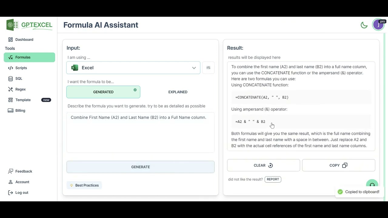 Excel formula Generator AI #ai #gptexcel #gpt_excel #excel