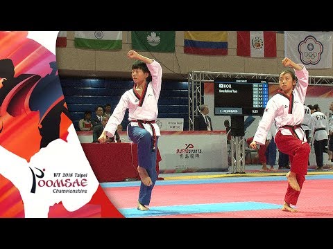 Recognized Poomsae Pair Cadet Final, KOR vs TPE