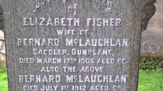 preview picture of video 'Bernard McLauchlan Saddler Gravestone St Mary's Church Graveyard Dunblane Stirlingshire Scotland'