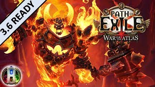 [3.6] Molten Strike Build - Berserker Marauder - Path of Exile War For The Atlas - Synthesis