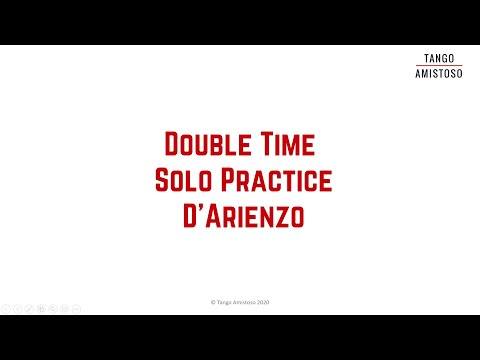Tango musicality: Solo practice - Double time to D'Arienzo - Silvia Bivolaru (V015)