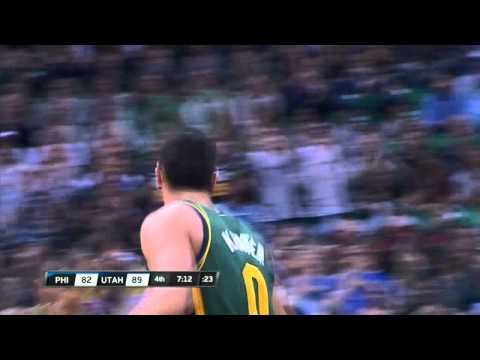Enes Kanter Putback Dunk vs. Sixers - 30 December 2011 (HD)
