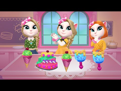 How To Make Cake And Cream Vs Angela All Lever | My Talking Angela 2