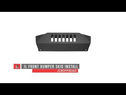 JcrOffroad | JL Wrangler Steel Bumper Skid Plate
