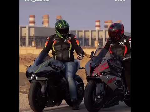 Kawasaki Ninja H2 vs Bmw s1000rr 🔥💥