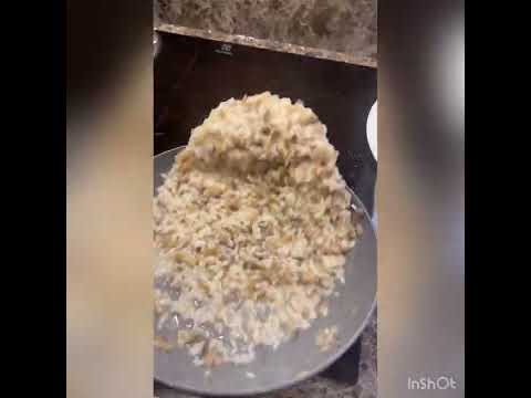 Risotto ai funghi e guanciale