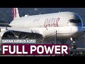 FULL POWER A350 Qatar Airways A350 1000 A7 ANO Takeoff From San Francisco Airport