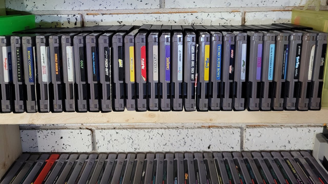My current Nintendo Entertainment System (NES) collection (27 games) 2022.