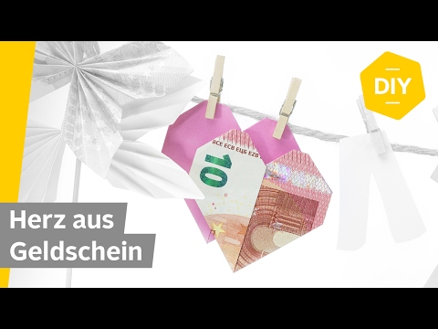 Geldscheine falten HERZ für kreative Geldgeschenke | Roombeez powered by OTTO