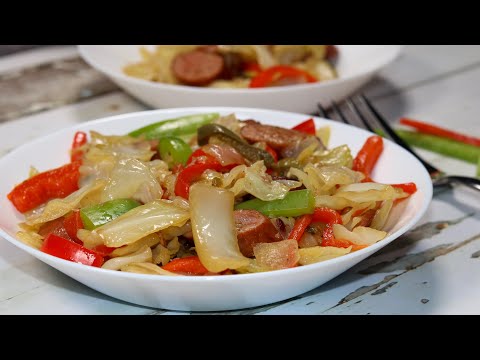 Fried Cabbage and Sausage Recipe